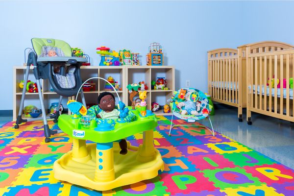 Our clean, modern, spacious and inviting infant room is the perfect place for your little one to spend their day!