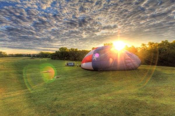 Hot air balloon flight in Madison, Wisconsin