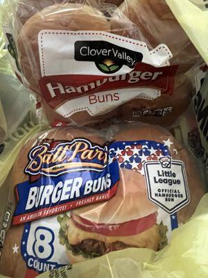 Great bread selection, including brand names & buns!