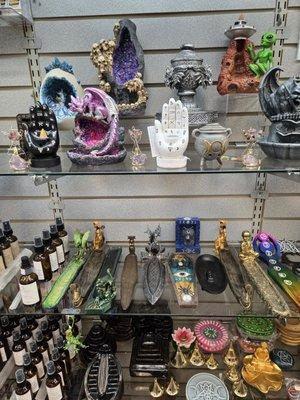 Incense burners, oils, spiritual goodies