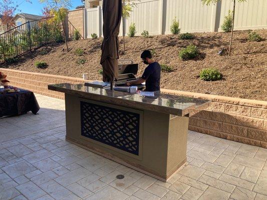 Bull Grills & Spas custom outdoor Kitchen