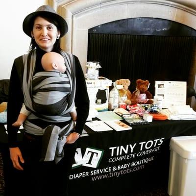 At the Birth & Baby Fair representing Tiny Tots.