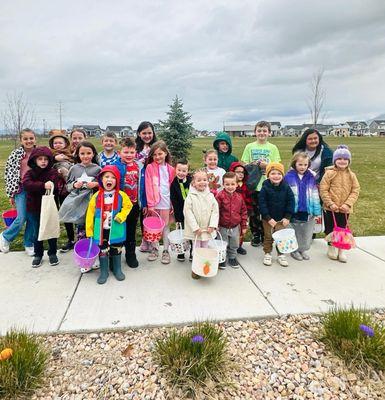 We held our annual Easter Egg hunt. Blessed to be surrounded by good peeps... not the marshmallow kind, those are gross.