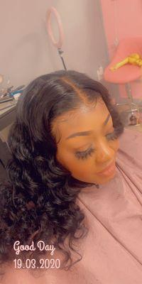 Custom lace frontal unit