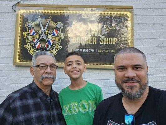 Just got our Fresh NY style Haircuts from Mateo and his crew from ML Barbershop