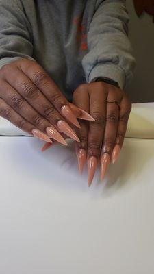 Acrylic full set x long