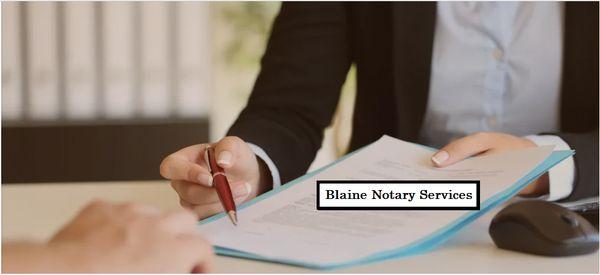 Blaine Notary Services