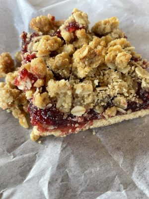 Raspberry oat bar $5