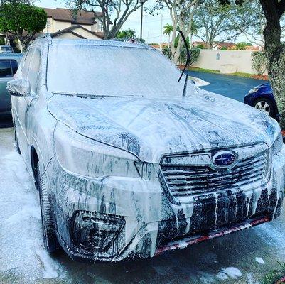 Subaru at the car spa!