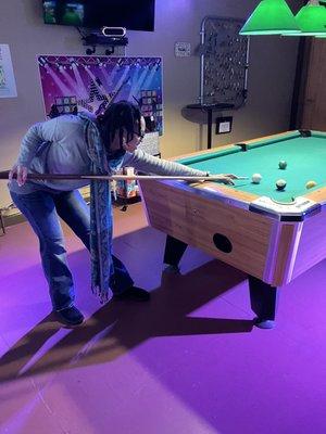 Pool table and atmosphere photo