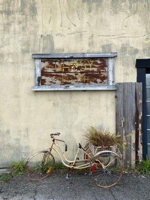 Picturesque sign outside.