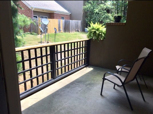 Very nice patio with privacy