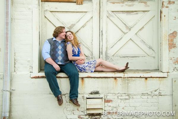 engagement session loading dock