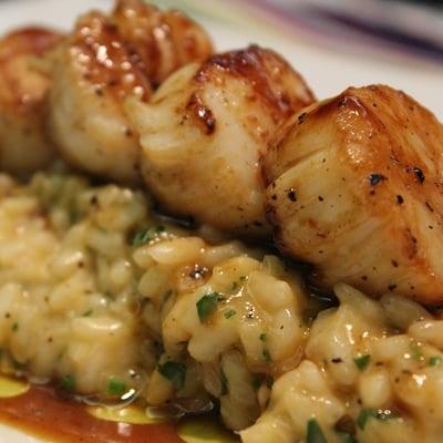 Scallops and Risotto, Valentine's Day special