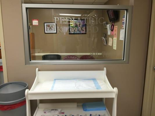 Special waiting area to help keep newborns healthy.