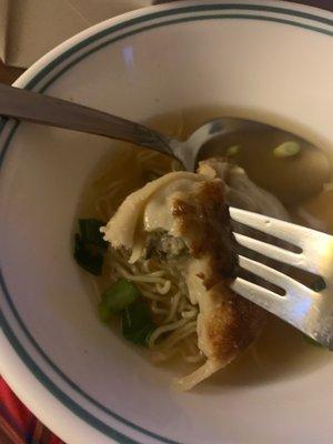 Cantonese noodle in wonton soup