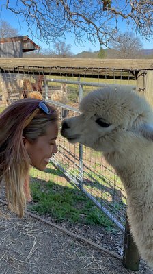 Josephine loves giving kisses!