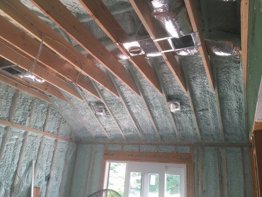 Walls and Roof with Closed Sell Insulation. ECO-FOAM!