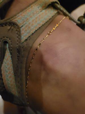 Gold anklet!