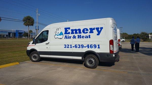 Emery Air and Heat's new Vans!