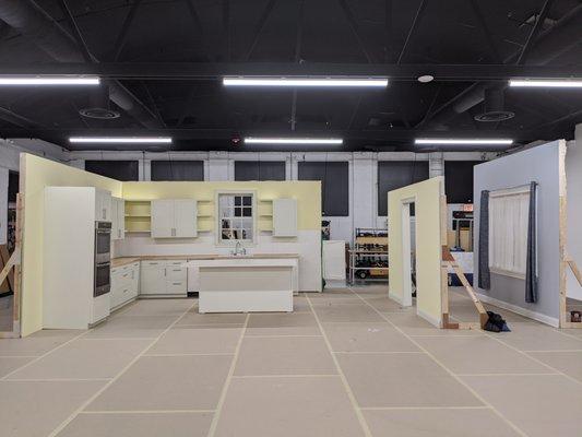 The kitchen set on the west stage can be customized to your needs when you rent the space for shooting your next project!