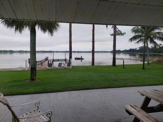 View of the lake - from front porch of room