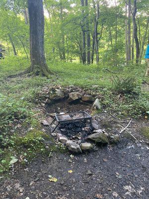 Fire pit at our site