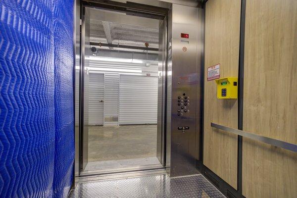 Large freight elevators to make your move quick and easy.