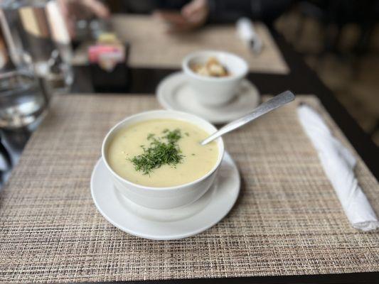 Homemade potato soup