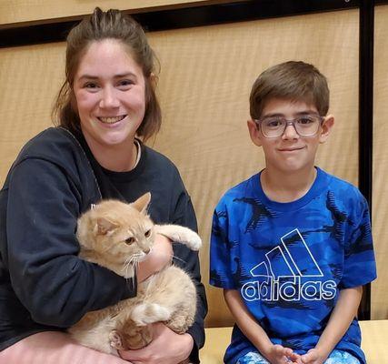 At PetSmart just before adoption - look how scared he was!