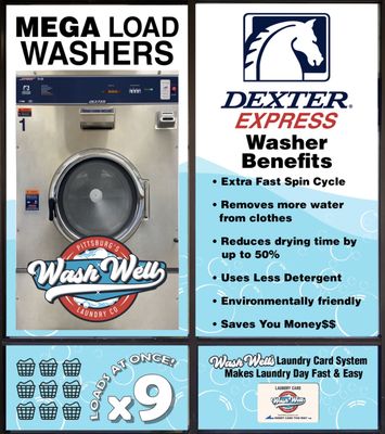 Mega Load Dexter Express Washers.