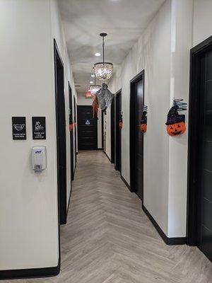 Hallway with Halloween Decorations :)