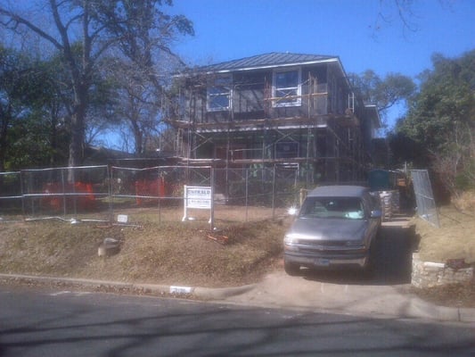 New home construction by Emerald Custom Homes in Tarrytown   Austin, Tx