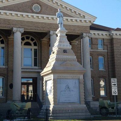 The Dubois County Soldiers and Sailors Monument dedicated in 1894