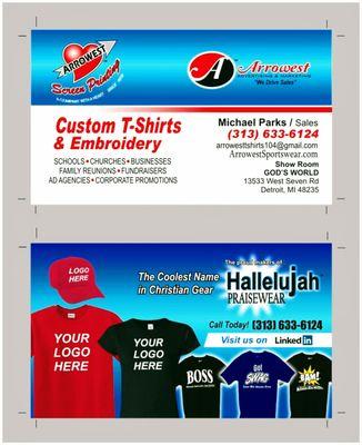 Arrowest, Your #1 Source For Top Quality  Screen Printing & Embroidery.  Save Time  & Money. A Representative  Will Come To You.