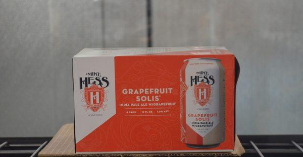 Mike Hess Brewery, Grapefruit Solis IPA, 6 Pack Cans.