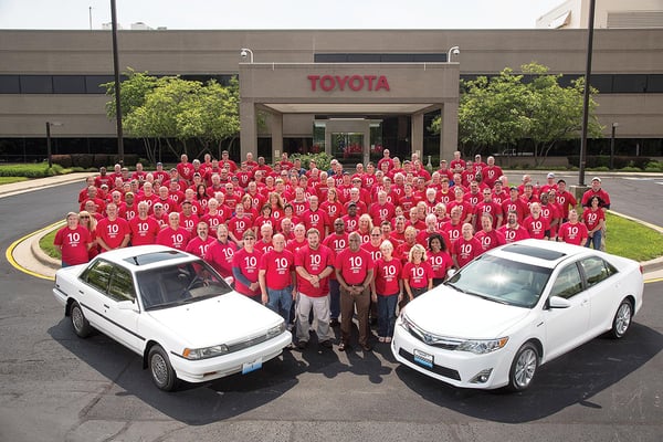 Celebrating the 10 millionth car produced!