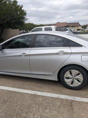 Avery Dennison tint on a Hyundai Sonata.