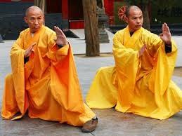 Under the direction of Shi Deru, 31st generation Shaolin Kung Fu Grandmaster.  (left Shi Deru; Right Shi De Yang)