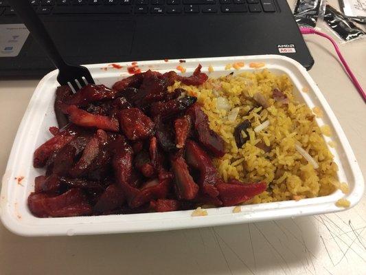 Boneless Spare Rib with Roast Pork Fried Rice