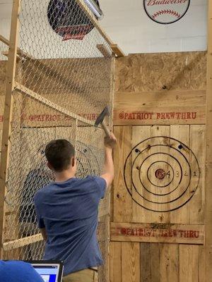 Axe throwing