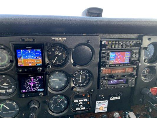 We recently installed Dual Garmin G5's coupled to a Garmin 430W and S-TEC 50 Auto Pilot in this Cessna