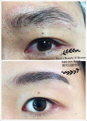 Natural 3D Eyebrows and eyeliner!