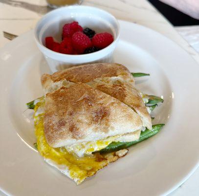 The East Coast ~ Brunch Sandwich w/green beans and bacon jam