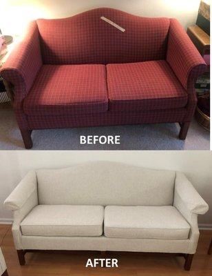 Reupholstery by Tideline.