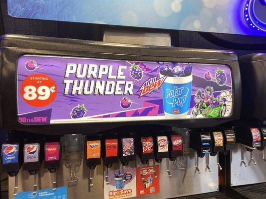 New Mtn Dew Purple Thunder