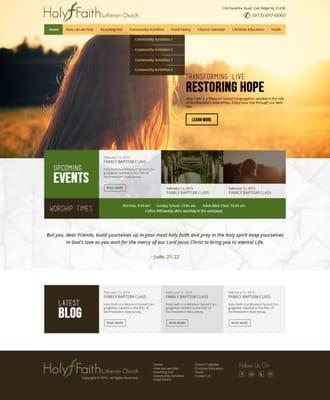 Responsive Desktop Website Design Sample