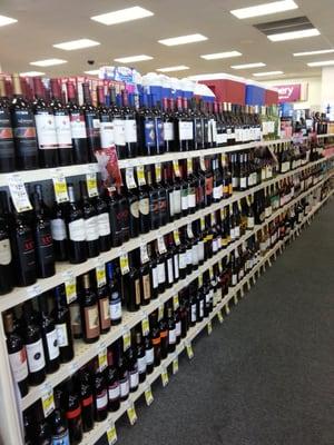 Great wine and beer selection at rock bottom prices.