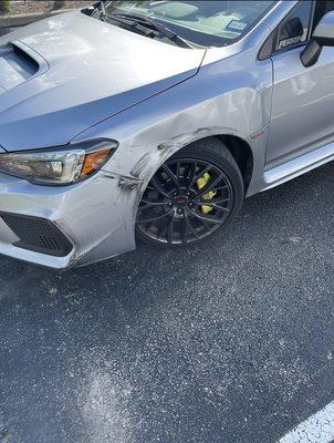 Wreck damage.