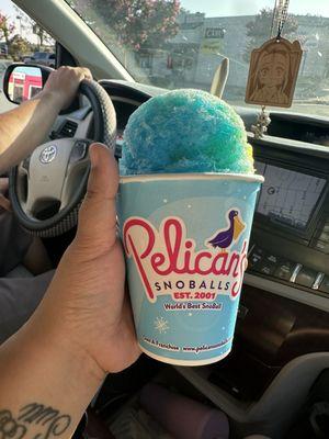 Regular sugar free pineapple/blue raspberry